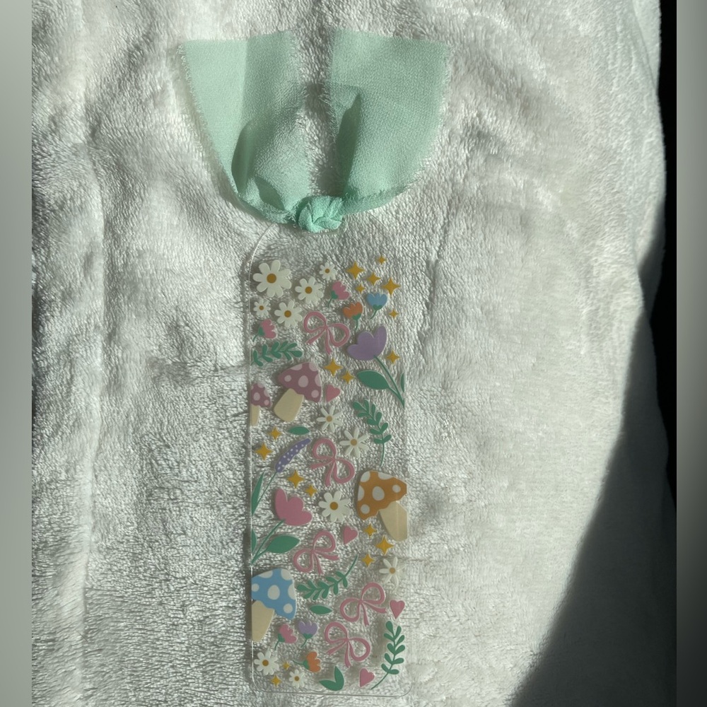 Floral and Mushroom Bookmark